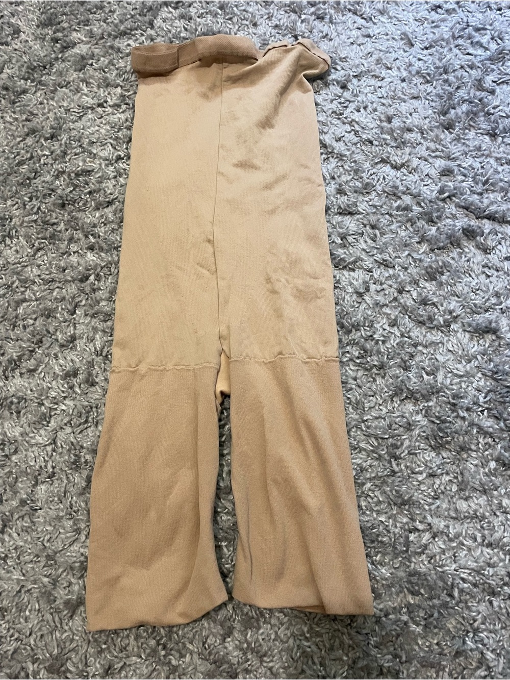 High waist body shaping control shapewear tan smoothing short sz L